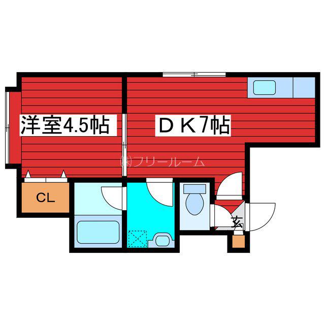 アビタシオンボナール(1DK/3階)の間取り写真