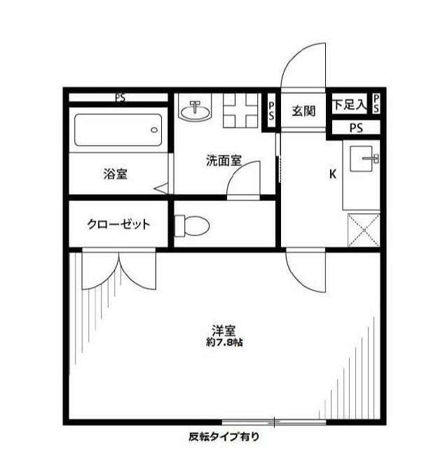 アンプルールフェール ヨシノ(1K/3階)の間取り写真