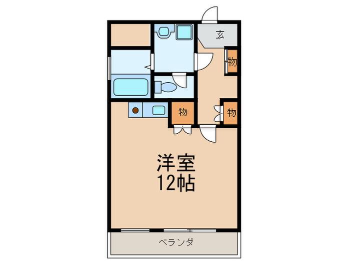 グレース清水(ワンルーム/5階)の間取り写真