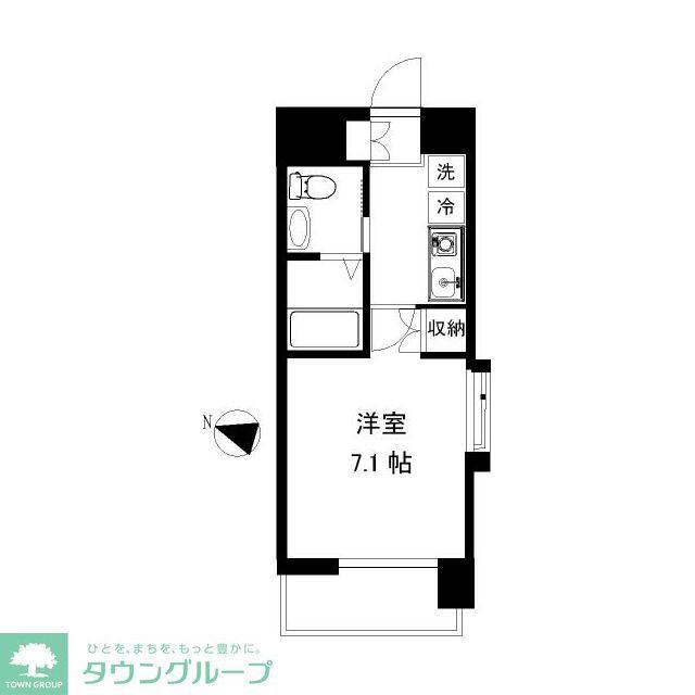 アース湘南台(1K/3階)の間取り写真