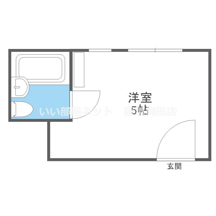 ギャレ蛍池東館(ワンルーム/3階)の間取り写真