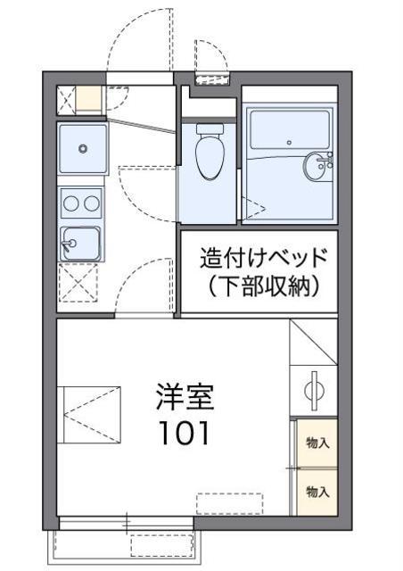レオパレスフェアリーテールI(1K/2階)の間取り写真