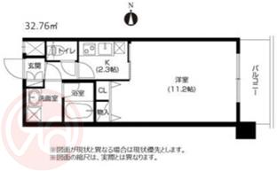 アーバネックス福島(1K/8階)の間取り写真