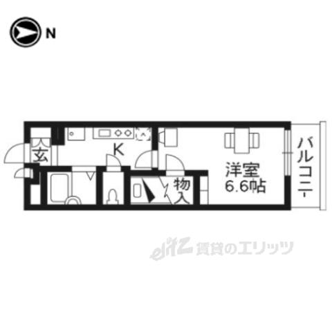 レオパレスプリオール東山Ⅲ(1K/3階)の間取り写真