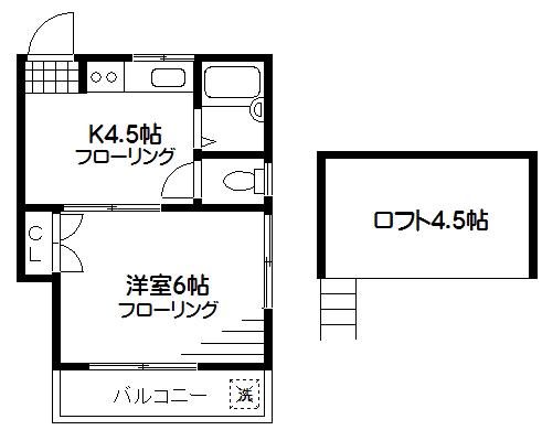 MOCA中野VIP(1DK/2階)の間取り写真