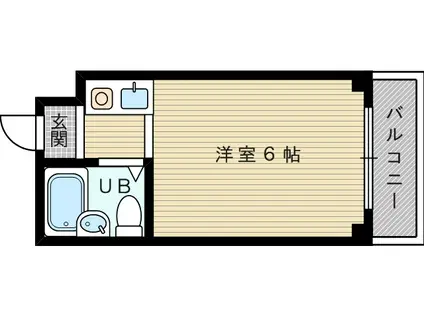 ビルディングII菅原(ワンルーム/2階)の間取り写真