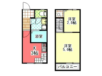 T-STYLE江尻(2K/1階)の間取り写真