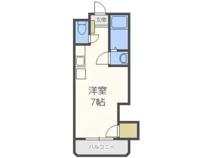 エスポアール古賀(ワンルーム/4階)の間取り写真