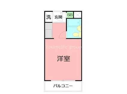 ORGULLY HONMACHI(ワンルーム/3階)の間取り写真