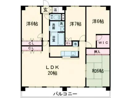 リアライズ加古川II(4LDK/5階)の間取り写真