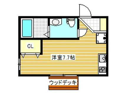 COOKIE HOUSE南大泉(ワンルーム/1階)の間取り写真