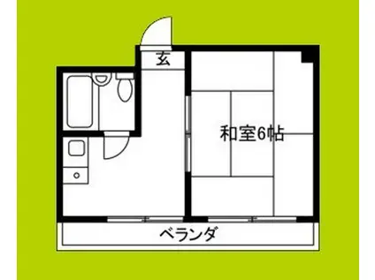 新大阪ロイヤルハイツ(1DK/5階)の間取り写真