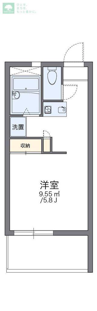 レオパレストウィンクル妙典A(1K/2階)の間取り写真