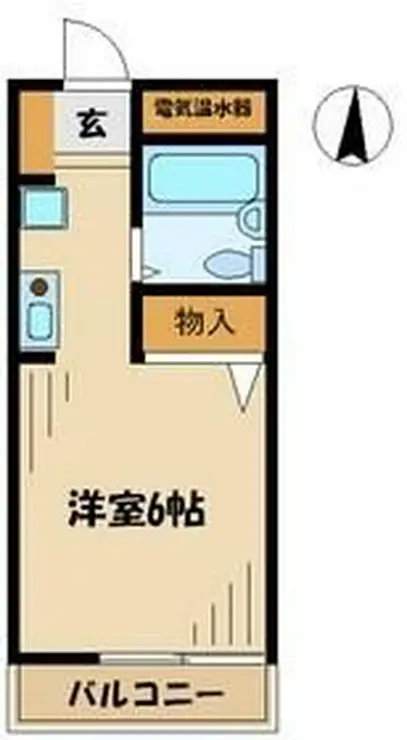 エーリフローレンスB 1階階 間取り