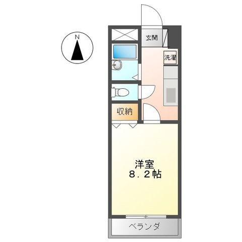 ロズウェルシブヤ(1K/1階)の間取り写真