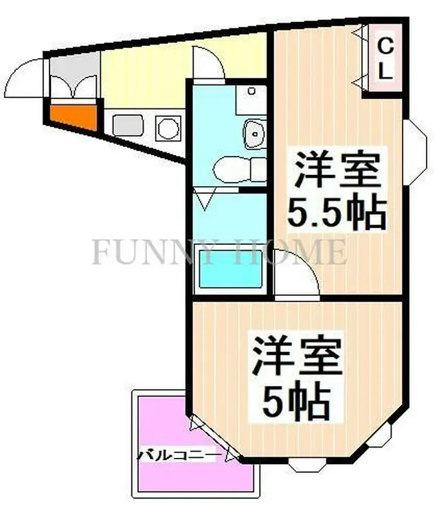 ラポルタイズミ 2階階 間取り