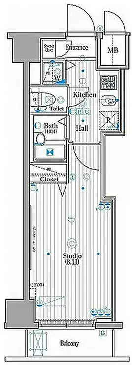 グランド・ガーラ新横浜North 9階階 間取り