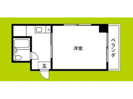 YSコート今福鶴見/(1K/8階)の間取り写真