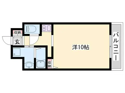 ブルーム土山(ワンルーム/5階)の間取り写真