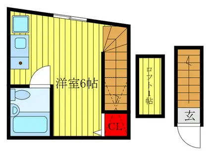ファーストハウス王子(ワンルーム/2階)の間取り写真