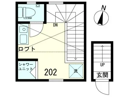 サークルハウス東池袋(ワンルーム/2階)の間取り写真