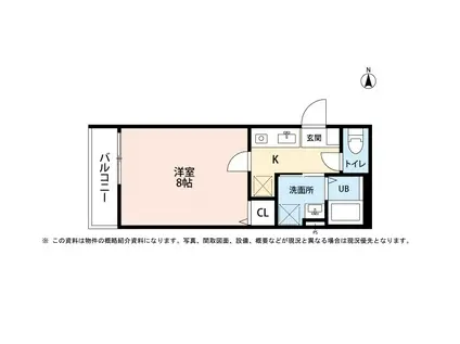 ステラ薬師堂(1K/3階)の間取り写真