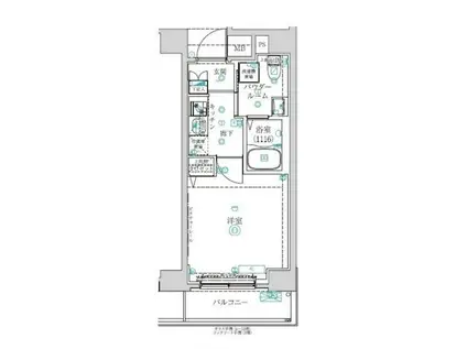 アルテシモ ヴィコロ(1K/5階)の間取り写真