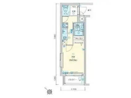 ヴェルト練馬桜台(1K/2階)の間取り写真