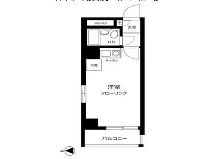 ライオンズマンション中野第3(ワンルーム/8階)の間取り写真