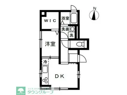 NIKO HOUSE(1DK/1階)の間取り写真