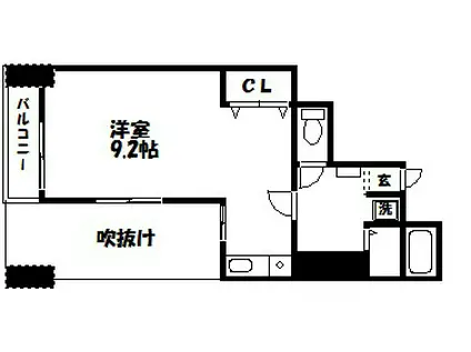 グランドパレス御池衣棚(ワンルーム/3階)の間取り写真