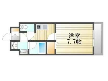 SUN GATE(1K/4階)の間取り写真