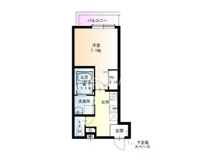 フジパレス千林1番館(1K/2階)の間取り写真