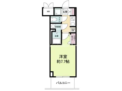 サムティ夕凪ルクサス(1K/5階)の間取り写真