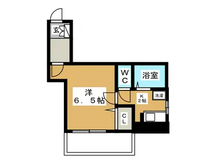 アイビーメゾン(1K/1階)の間取り写真