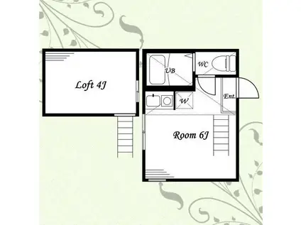 ユナイト根岸ブルーノ・コンティ(ワンルーム/1階)の間取り写真