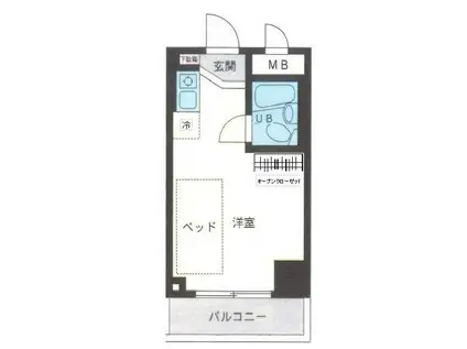 トーショービル(ワンルーム/6階)の間取り写真