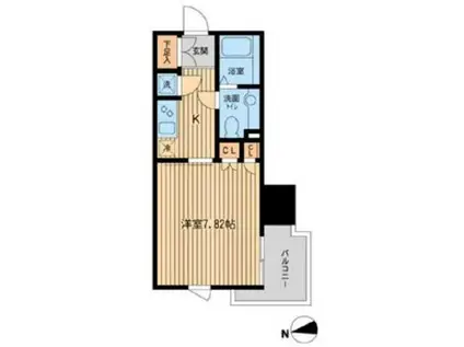 KDXレジデンス東新宿(1K/14階)の間取り写真