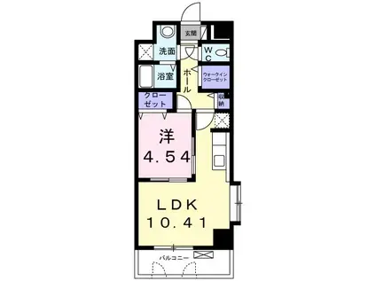 ネオ ステーション(1LDK/5階)の間取り写真