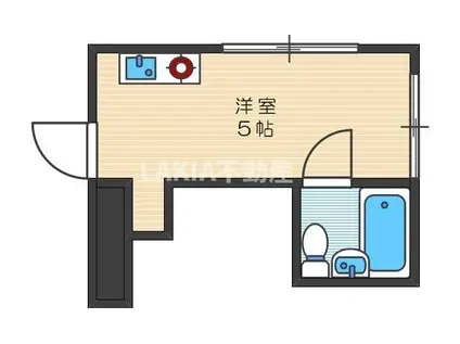 レオパレス大和(1K/3階)の間取り写真