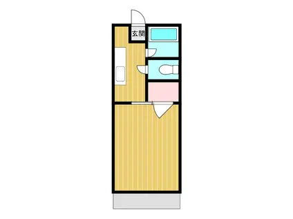 リベラルハイツC(1K/1階)の間取り写真