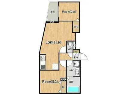 ジーグランデ西大井ジーグランデニシオオイ(2LDK/2階)の間取り写真