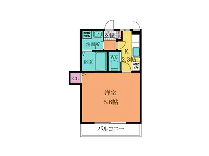 RINO GRANDE(1K/4階)の間取り写真