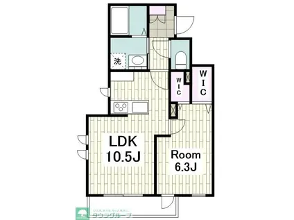 KIANUキアヌ(1LDK/2階)の間取り写真