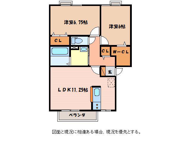 LUPINA GARDEN(2LDK/1階)の間取り写真