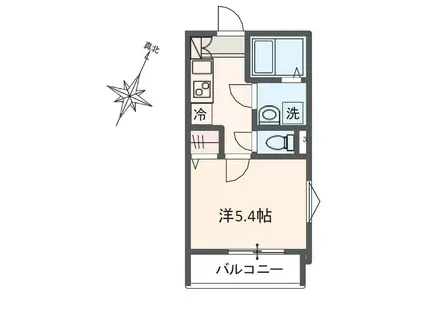 メルディア大和田III(1K/3階)の間取り写真