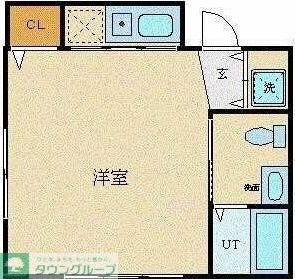 YS ビル(ワンルーム/4階)の間取り写真
