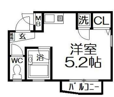 フォレストイン宮町(ワンルーム/4階)の間取り写真