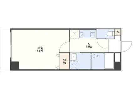 アドラブール石神(1K/4階)の間取り写真