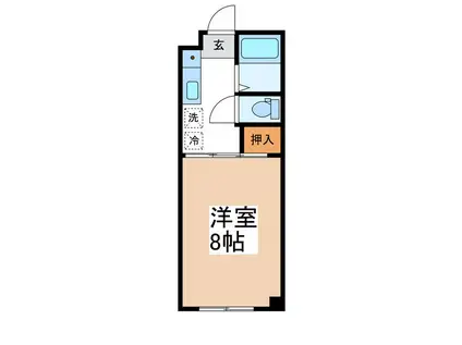 光コーポ(1K/1階)の間取り写真